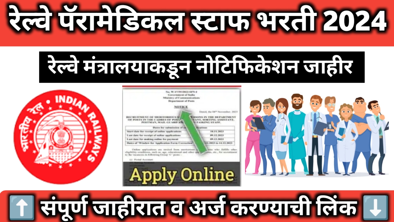 RRB Paramedical Staff Bharti 2024